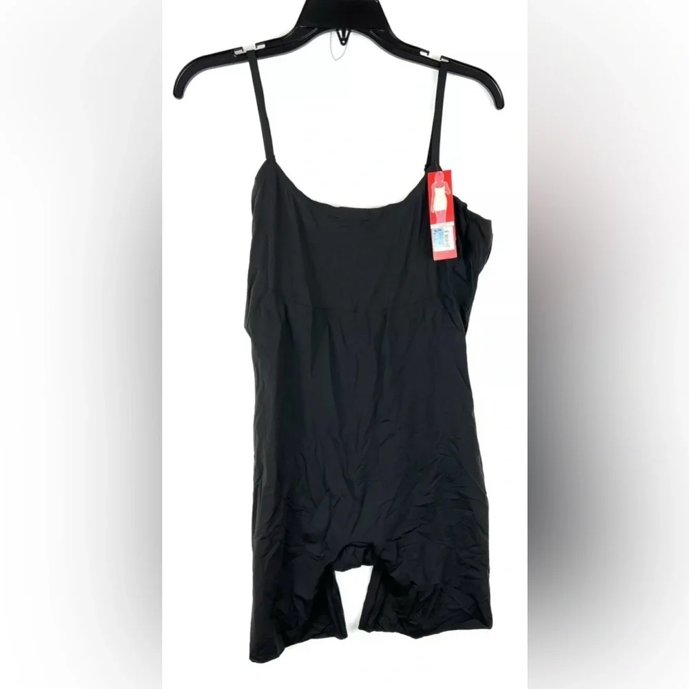 Spanx Women’s Black Slimming Body Shapewear One Piece Size XL